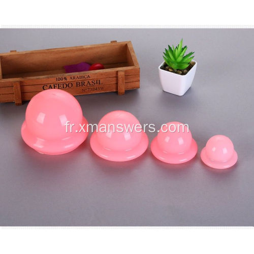 Ensemble de massage traditionnel en silicone par ventouses